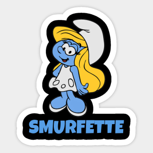 Smurfette Smurf Sticker